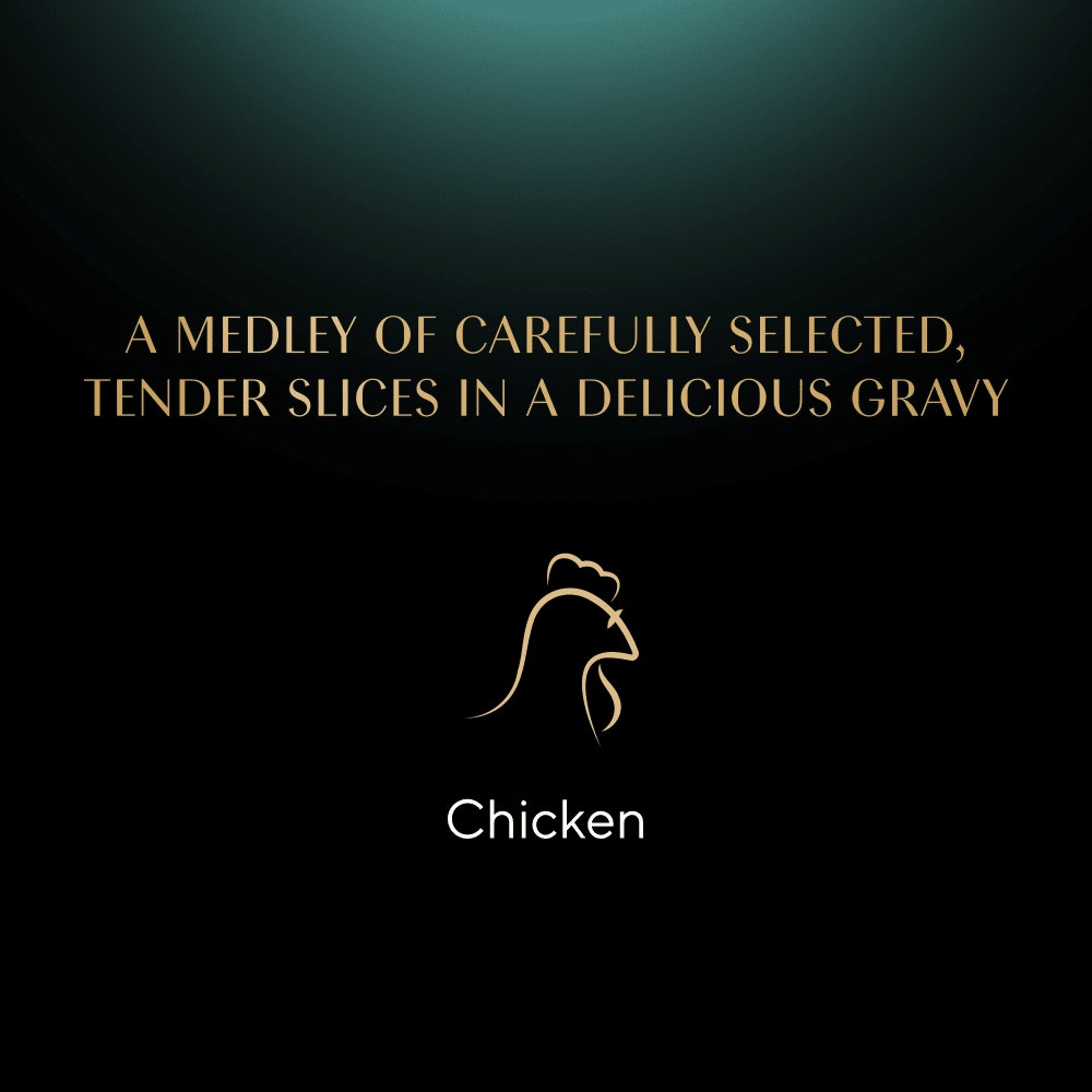 SHEBA® Select Slices Adult Wet Cat Food with Chicken in Gravy 85g Tray - 4