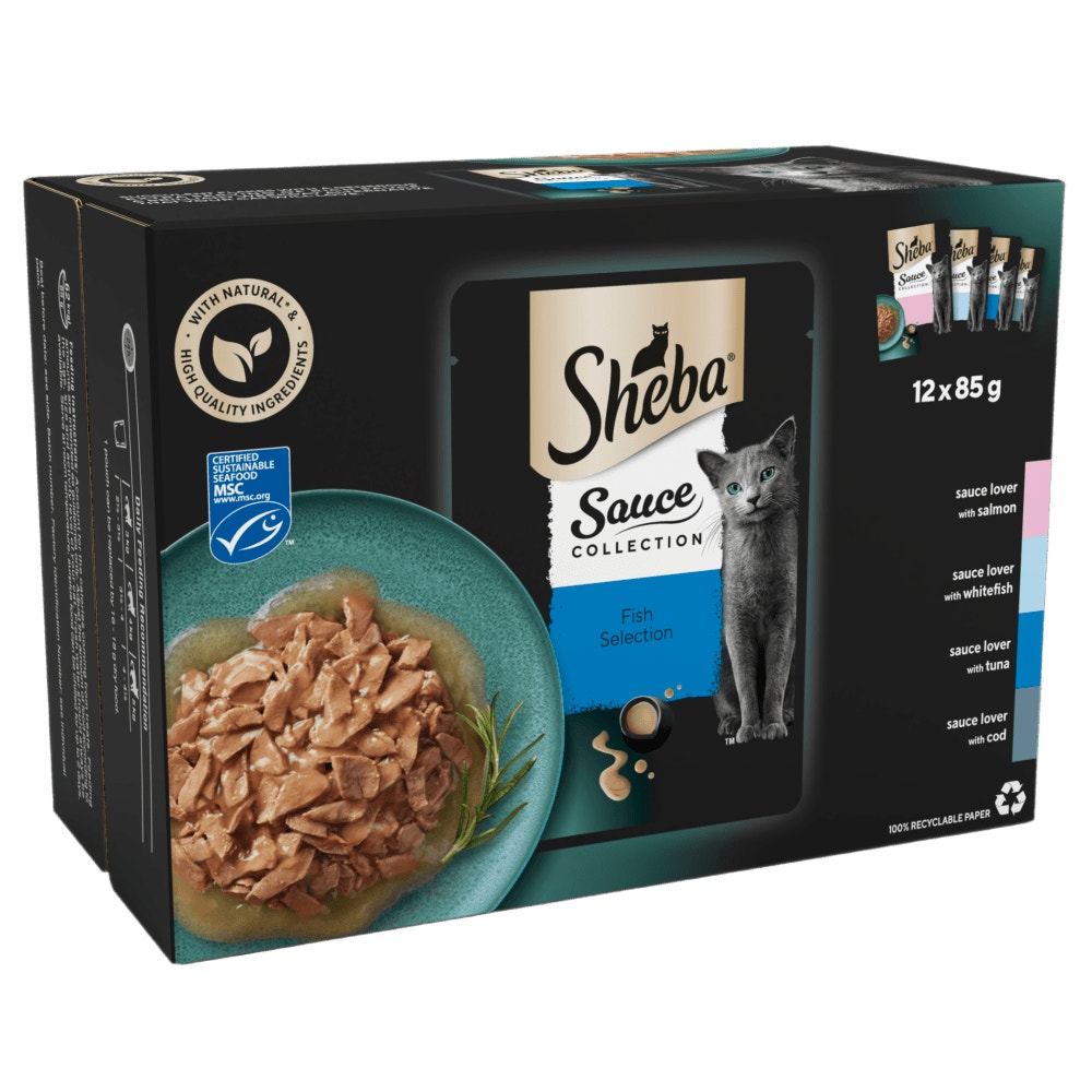 SHEBA® Sauce Collection Fish Selection 12 & 40 x 85g - 1