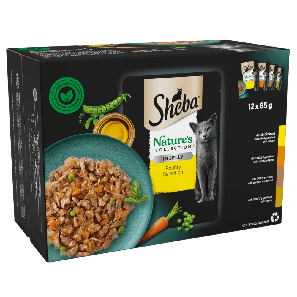 SHEBA® Nature's Collection Poultry in Jelly 12 & 40 x 85g - 1