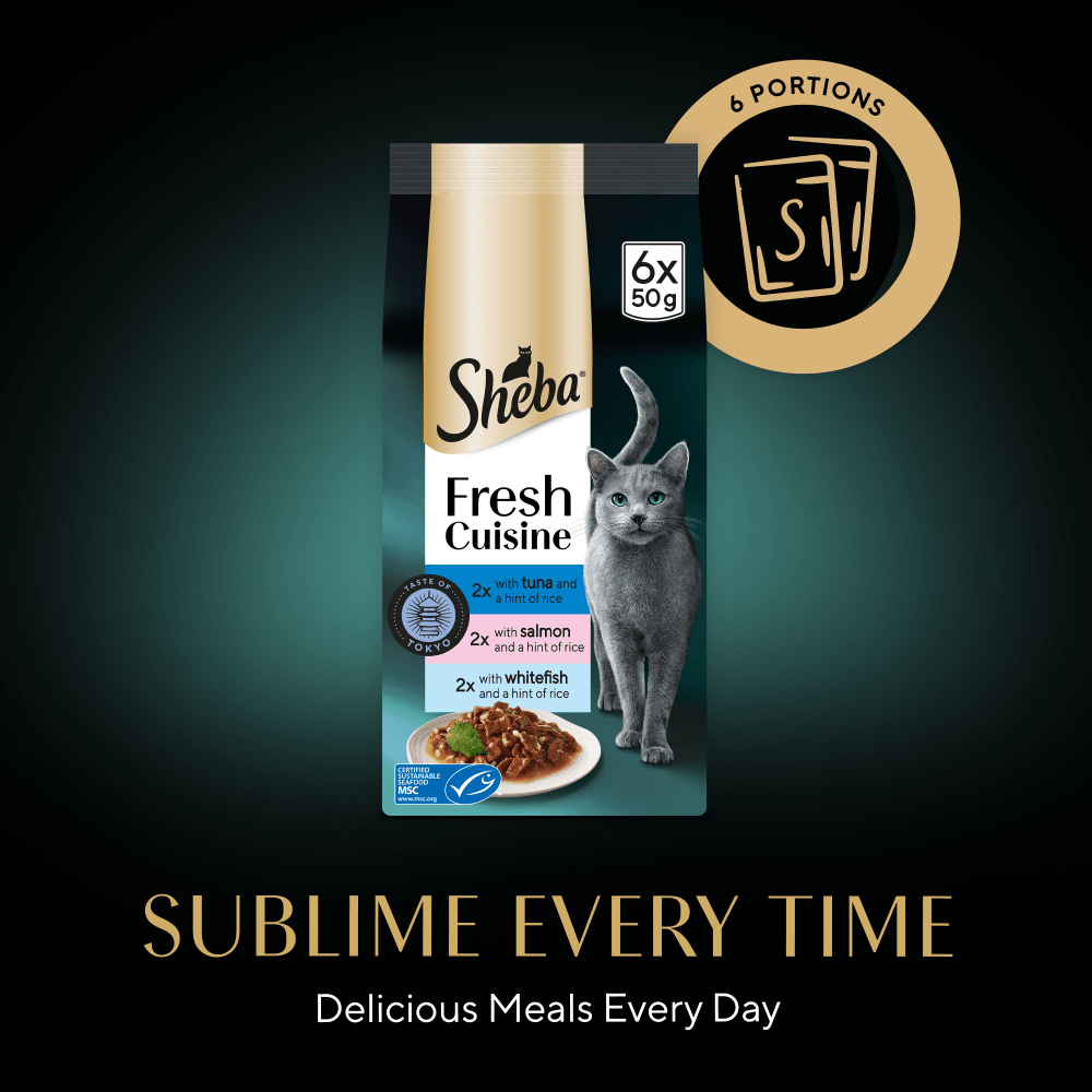 SHEBA® Fresh Cuisine Taste of Tokyo Wet Cat Food Fish in Gravy 6x50g Pouch - 5