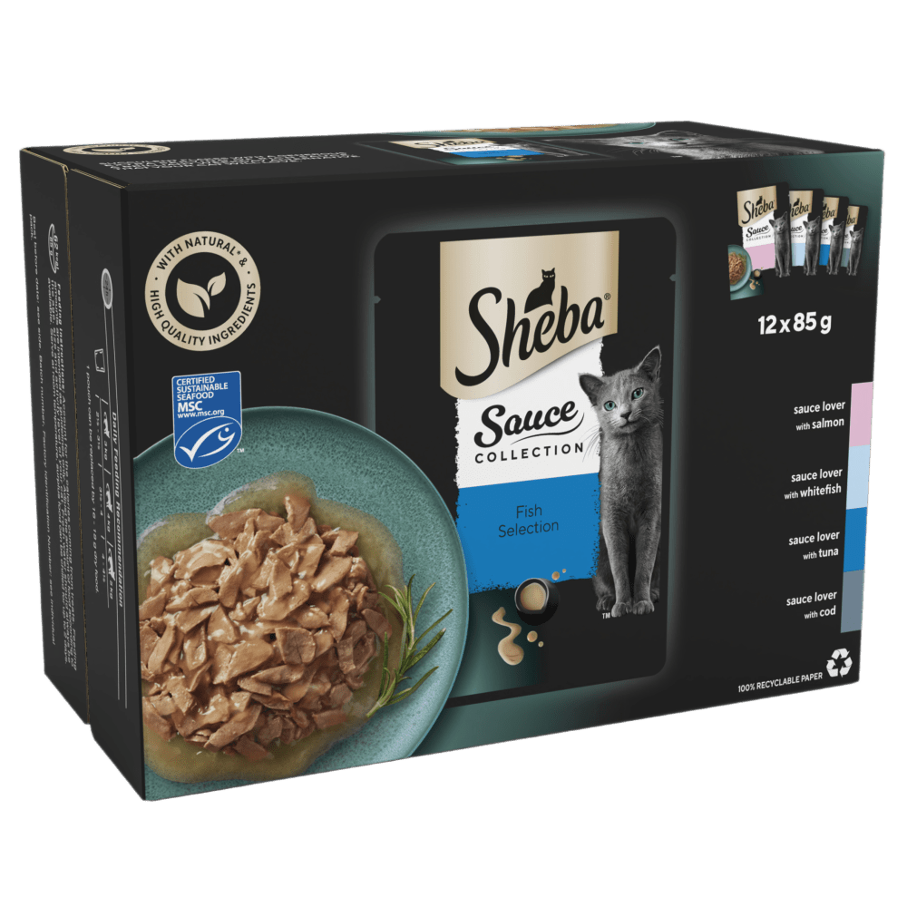 SHEBA® Sauce Collection Fish Selection 12 & 40 x 85g - 1