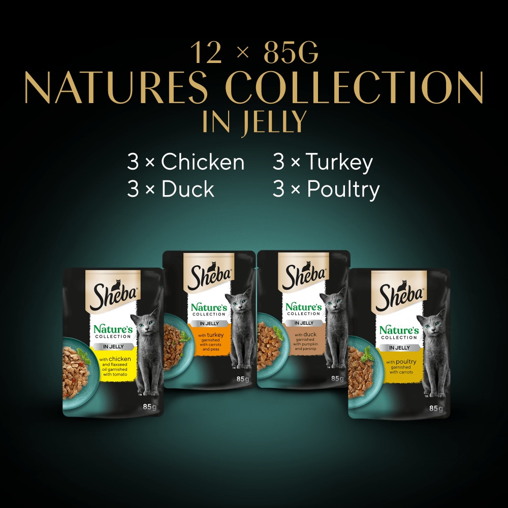 SHEBA® Nature's Collection Poultry in Jelly 12 & 40 x 85g - 6