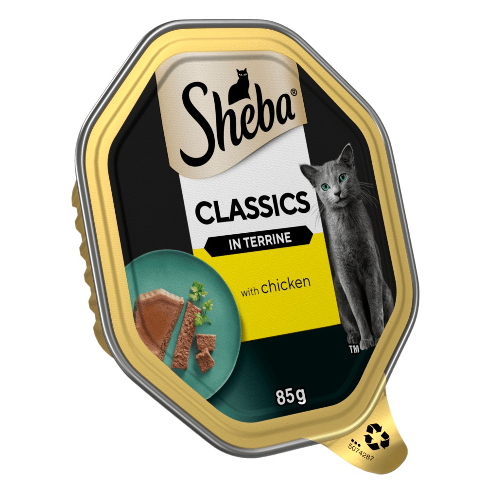 SHEBA® Classics Adult Cat Food with Chicken in Terrine 85g Tray - 1