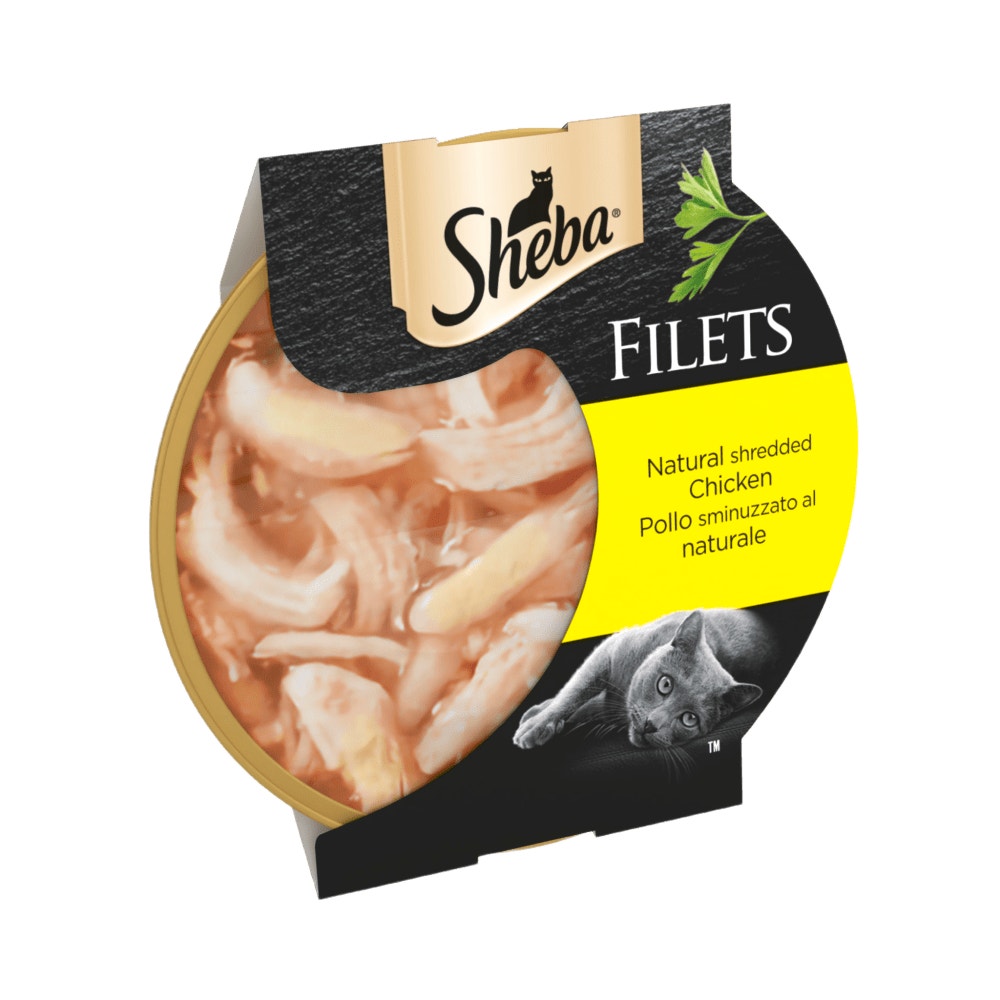 SHEBA® Fillets Adult Cat Food with Chicken in Gravy 60g Tray - 1