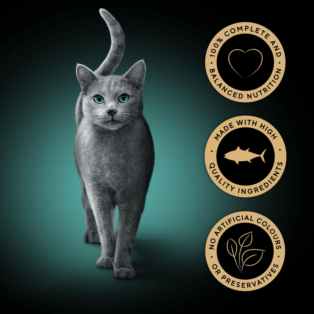 SHEBA® PERFECT PORTIONS™ Adult Wet Cat Food  Tuna Chunks 3 x (2x37.5g) Tray - 3