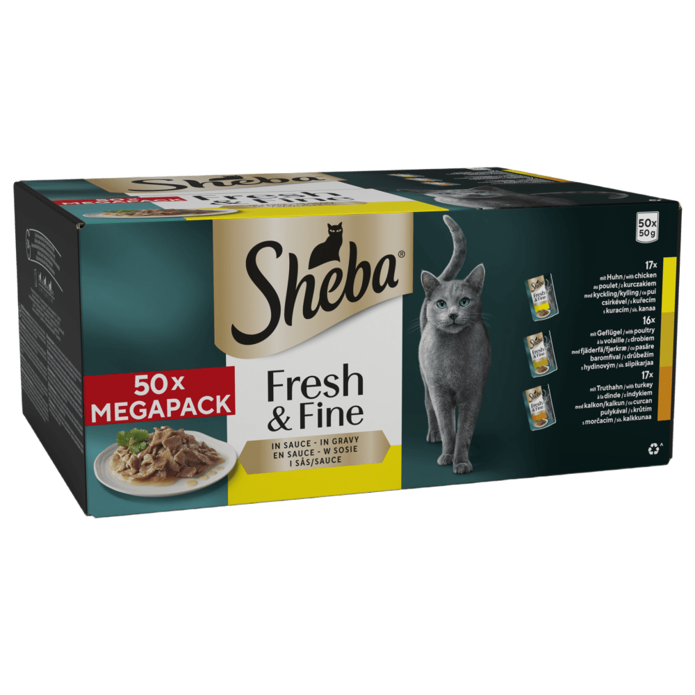 Fresh & Fine  Adult Wet Cat Food Poultry In Gravy Pouches