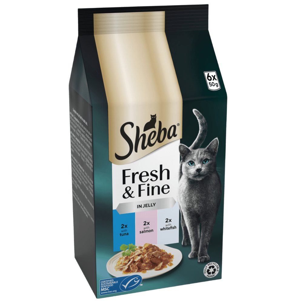Fresh & Fine Adult Wet Cat Food Tuna & Salmon in Jelly Pouches