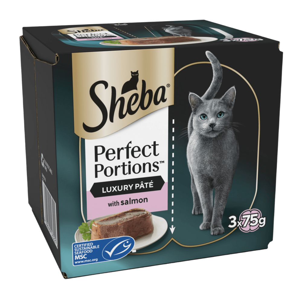 PERFECT PORTIONS™ Adult Wet Cat Food Salmon Loaf Tray